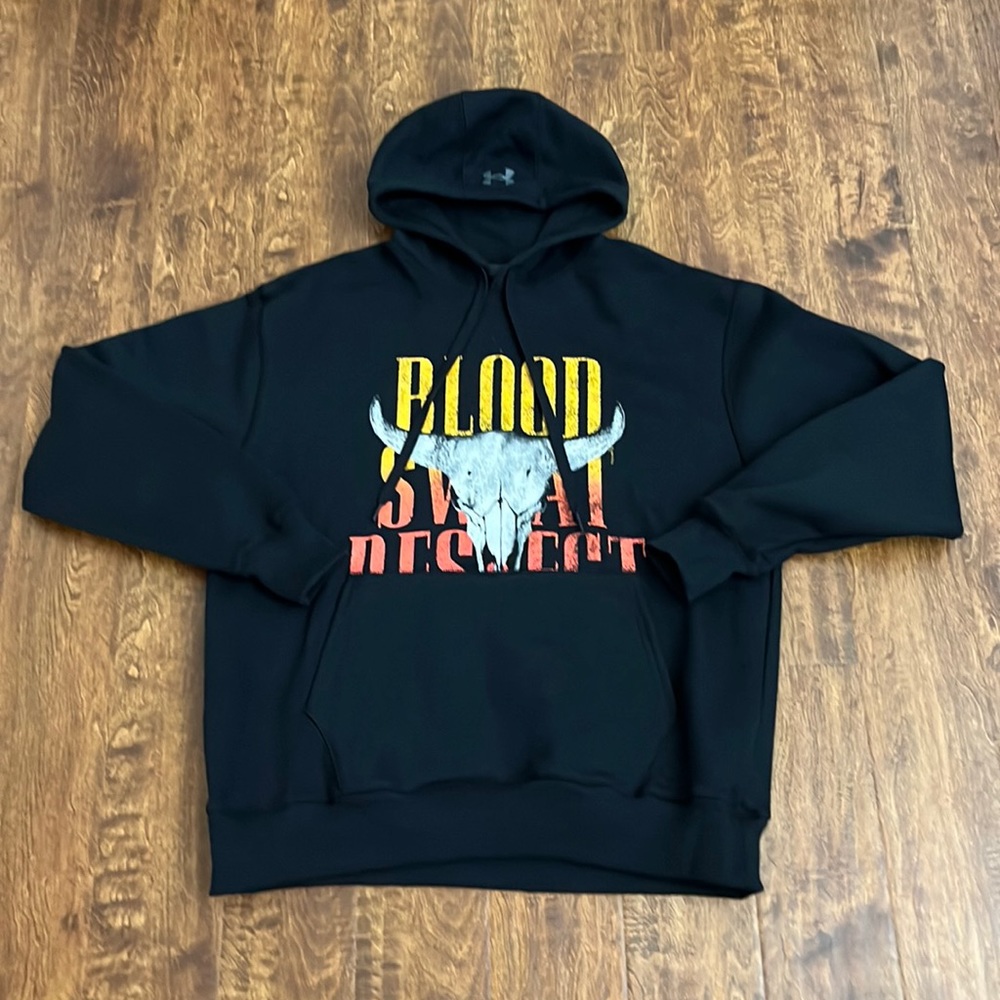 Under Armour Project Rock Blood Sweat Respect Hoodie Size L